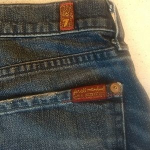 7 for all mankind Cute jean cuttoff shorts